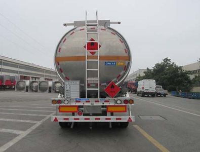 Tonghua  THT9400GRYH Aluminum alloy flammable liquid tank transport semi-trailer