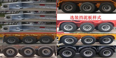 Minghang  ZPS9409TJZ Aluminum alloy container transport semi-trailer