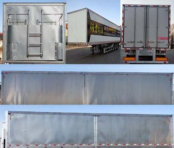 Changhua  HCH9407XXY Aluminum alloy box transport semi-trailer