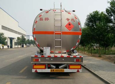 Changhua  HCH9400GRYMR Aluminum alloy flammable liquid tank transport semi-trailer