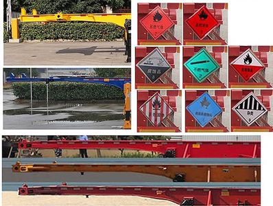 Shaanxi Automobile SXD9400TWY Transport semi-trailer of dangerous goods tank frame