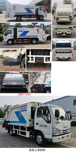 Dongyue  ZTQ5070ZYSQLG34F Compressed garbage truck