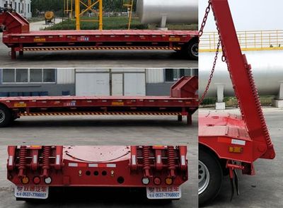 Huanlu  LYT9400TDPB Low flatbed semi-trailer