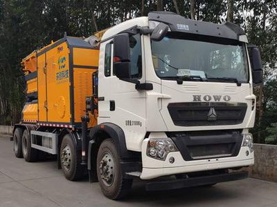 Huanchuang brand automobile HCF5310TWF6HW Material crushing truck