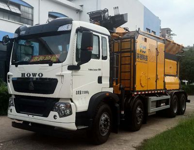 Huanchuang brand automobile HCF5310TWF6HW Material crushing truck