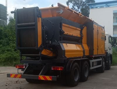 Huanchuang brand automobile HCF5310TWF6HW Material crushing truck