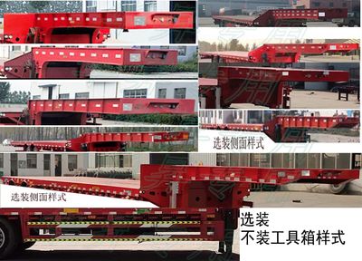 Liangsheng  SHS9351TDP Low flatbed semi-trailer