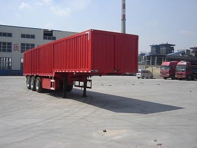 Jijun brand automobiles HJT9407XXY Box transport semi-trailer