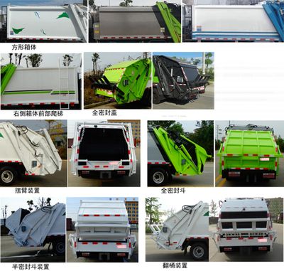 Zhuanwei  HTW5081ZYSS6YQ Compressed garbage truck