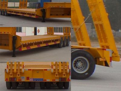 Jinlong Dongjie brand automobiles TDJ9400TDPXZ Low flatbed semi-trailer