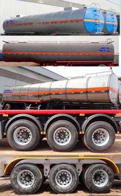 Zhengkang Hongtai brand automobiles HHT9400GSY Edible oil transportation semi-trailer