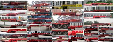 Runxiang Junye  DR9402TDP Low flatbed semi-trailer