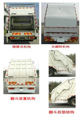 Kaihengda  HKD5251ZYSDF6 Compressed garbage truck