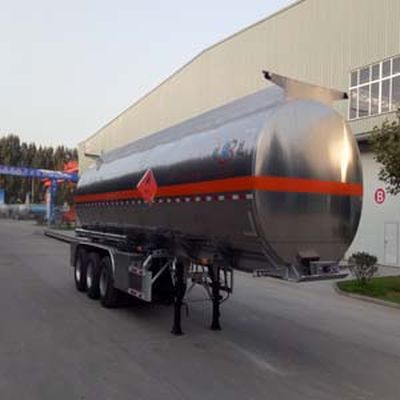 Minghang  ZPS9408GRY Aluminum alloy flammable liquid tank transport semi-trailer