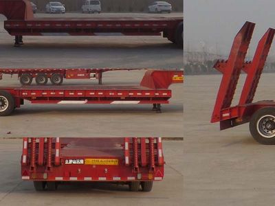 Liangshan Yuantian  AYC9350TDP Low flatbed semi-trailer