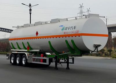 Lingyu  CLY9402GRY52 Aluminum alloy flammable liquid tank transport semi-trailer