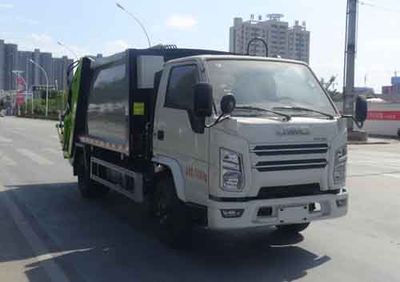 Huatong brand automobiles HCQ5072ZYSJX6 Compressed garbage truck