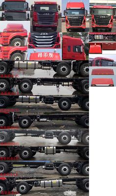 Jianghuai brand automobiles HFC5251CCYP1K3D54S1V Grate type transport vehicle