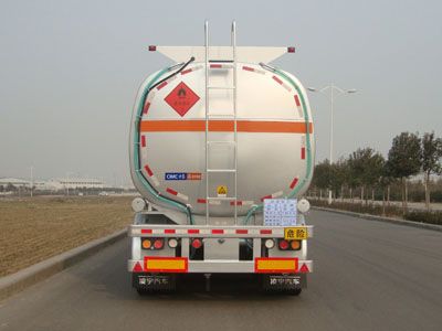 Lingyu  CLY9407GRYA Aluminum alloy flammable liquid tank transport semi-trailer