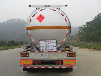 Yongqiang  YQ9400GRYY2 Aluminum alloy flammable liquid tank transport semi-trailer