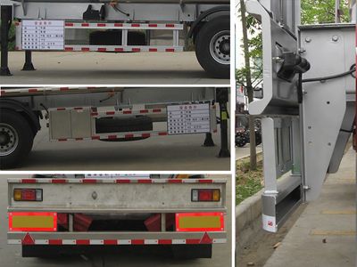 Yongqiang  YQ9400GRYY2 Aluminum alloy flammable liquid tank transport semi-trailer