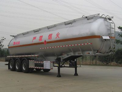 Yongqiang  YQ9400GRYY2 Aluminum alloy flammable liquid tank transport semi-trailer