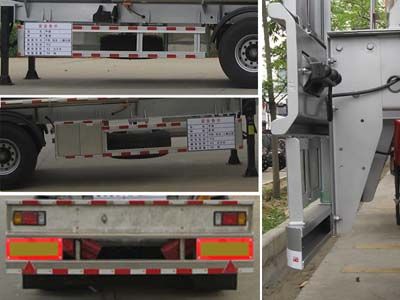 Yongqiang  YQ9400GRYY2 Aluminum alloy flammable liquid tank transport semi-trailer