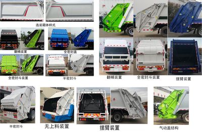 Hongyu  HYS5181ZYSE6 Compressed garbage truck