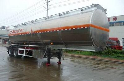 Special transport DTA9351GRYAluminum alloy flammable liquid tank transport semi-trailer