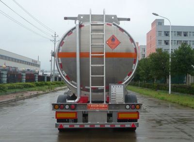 Special transport  DTA9351GRY Aluminum alloy flammable liquid tank transport semi-trailer