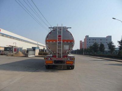 Special transport  DTA9351GRY Aluminum alloy flammable liquid tank transport semi-trailer