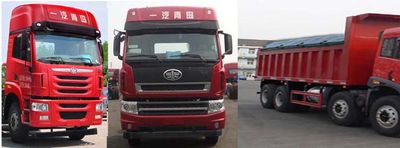 Jiefang Automobile CA3310P2K2L5T4E4A801 Flat head diesel dump truck