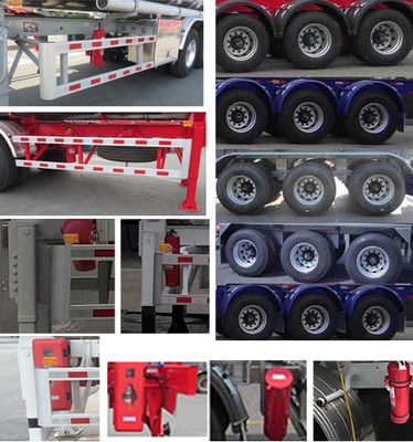 Tonghua  THT9401GYSG Aluminum alloy liquid food transportation semi-trailer