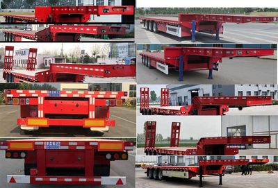 Lu Junda  XCD9401TDP Low flatbed semi-trailer