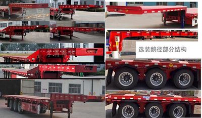 Lu Junda  XCD9401TDP Low flatbed semi-trailer