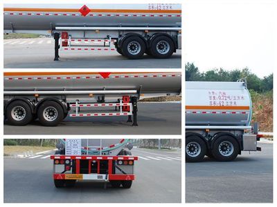 Qixing  QXC9350GYY Aluminum alloy oil transport semi-trailer