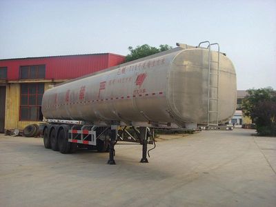 Qilin QLG9408GRYLAluminum alloy flammable liquid tank transport semi-trailer