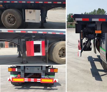 Zhongyun Changda brand automobiles XSQ9409ZZXP Flat dump semi-trailer