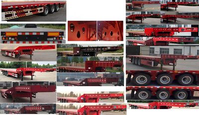 Yanshan Yulong  CDZ9400TDP Low flatbed semi-trailer