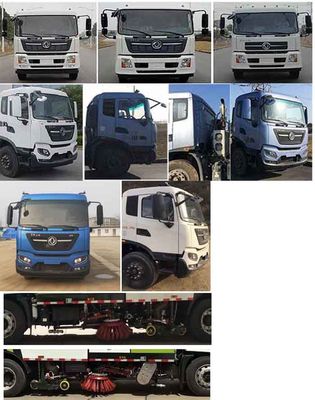 Huatong brand automobiles HCQ5160TSLDF6 Road sweeper