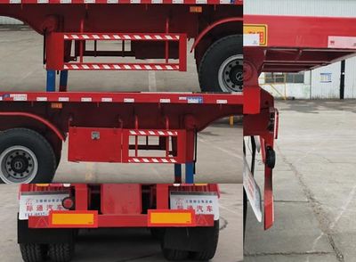 Lujitong  LSJ9401ZZXP Flat dump semi-trailer