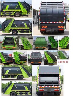 Huatong brand automobiles HCQ5185ZYSEQ6 Compressed garbage truck