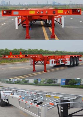 Tianjun Dejin brand automobiles TJV9403TJZG Container transport semi-trailer