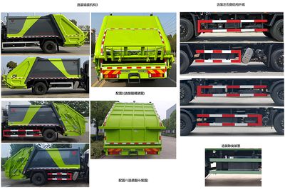 Kaihengda  HKD5180ZYSDF6 Compressed garbage truck