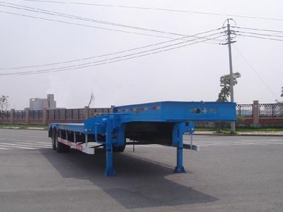 Wanqi Automobile CTD9350TDP Low flatbed semi-trailer