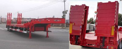 Wanqi Automobile CTD9350TDP Low flatbed semi-trailer