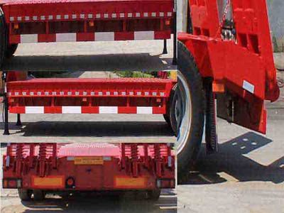 Wanqi Automobile CTD9350TDP Low flatbed semi-trailer