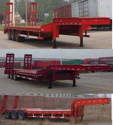 Guoshi Huabang brand automobiles XHB9401TDP Low flatbed semi-trailer