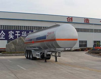 Tongyada  CTY9403GRYLJC Aluminum alloy flammable liquid tank transport semi-trailer