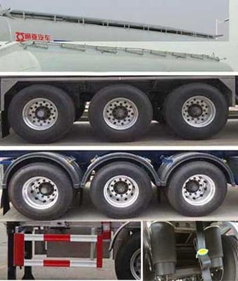 Tongyada  CTY9403GRYLJC Aluminum alloy flammable liquid tank transport semi-trailer